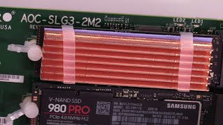 How to Install and Test Awxlumv M2 Heatsink Pure Copper NVMe 2280 SSD [upl. by Nagle]