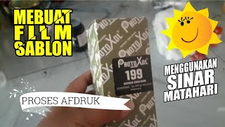 AFDRUK SABLON dengan MATAHARI [upl. by Sabas]