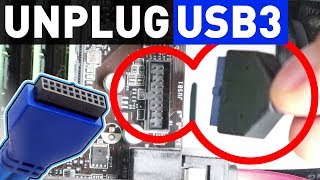 How to Unplug USB 30 Connector from Mainboard Remove Pull off Disconnet Eject USB 33132 [upl. by Inaluiak620]