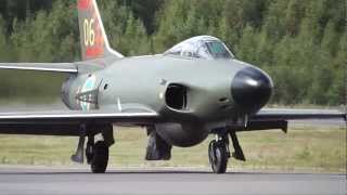 SAAB J32 Lansen Örebro Airshow Sweden 2012 [upl. by Wakefield]