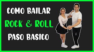 COMO BAILAR ROCK AND ROLL  PASO BASICO DESDE CERO 🔥 [upl. by Solita]