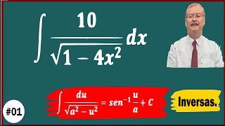 Integrales trigonométricas inversas ∫10√14x2  dx [upl. by Gussi]
