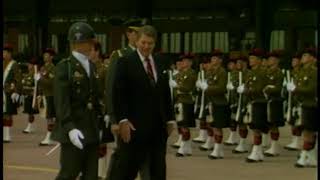 The Reagans Arrival at Tempelhof Airport in Berlin on June 12 1987 [upl. by Rodney]