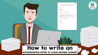 Authorization letter to claim Drivers license [upl. by Mure31]