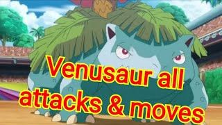 venusaur all attacks amp moves Pokemon [upl. by Heisser436]