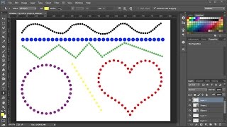 How to Make Dotted Lines in Adobe Photoshop [upl. by Qahsi]