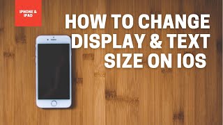 How to Change the Display and Text Size on iPhone and iPad [upl. by Nomzzaj]