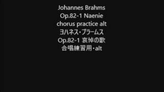 Johannes Brahms Op821 Naenie chorus practice alt [upl. by Billi]