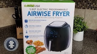 Airwise Fryer from Gowise USA  Gowise USA Air Fryer  Review and How to use it [upl. by Maximilianus]