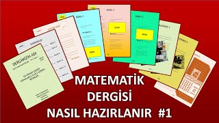 Matematik Dergisi Nasıl Hazırlanır 1 [upl. by Nich675]