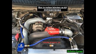 60 Powerstroke fuel injector replacement quotTips and Tricksquot [upl. by Zolnay178]