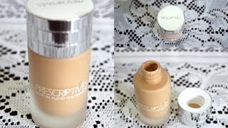 Prescriptives Custom Blend Foundation Review amp Demo [upl. by Jereme65]