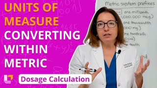 Converting Metric Units Of Measure For Dosage Calculation  LevelUpRN [upl. by Marchal324]