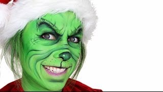 The Grinch Christmas Makeup Tutorial [upl. by Corder]