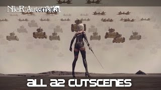 Nier Automata All A2 Cutscenes [upl. by Dann]