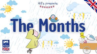 Song quotThe months of the yearquot I mesi dellanno in inglese ESL kids learning Canzone in inglese [upl. by Viguerie128]