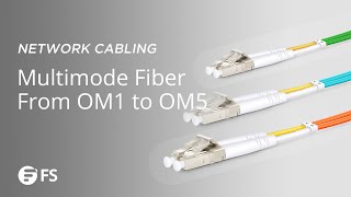 Multimode Fiber Optic Cables Differences Between OM1 OM2 OM3 OM4 amp OM5  FS [upl. by Amlet]