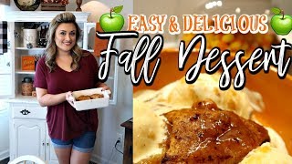 YUMMY EASY FALL DESSERT  BAKED APPLE DUMPLIN RECIPE  Cook Clean And Repeat [upl. by Ramedlav]