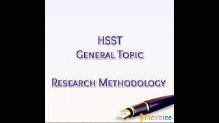 Research Methodology  General Topic  Audio class  HSST [upl. by Ainerol804]