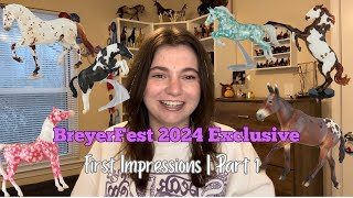 BreyerFest 2024 Exclusives  First Impressions  Part 1 [upl. by Asilad]