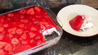 Vinnies Vittles Strawberry Pretzel Salad [upl. by Vanden]