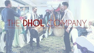 The DHOL Company  Grooms Mehndi Entrance  Royal Nawaab London [upl. by Oyek206]