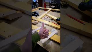 Cutting Gate Brace Half Laps Joints With A Jig  This is a quick way to do it  Part 1 [upl. by Atirahc]