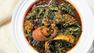 HOW TO MAKE AFANG SOUP CALABAR STYLE AFANG SOUP RECIPE [upl. by Alitha]