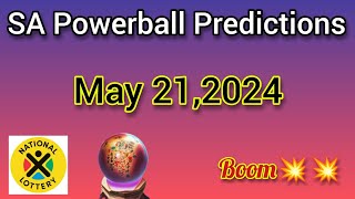 Sa powerball and powerplus prediction today 21 May 2024 sa powerball prediction [upl. by Cailly]