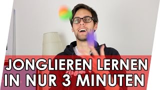 Jonglieren lernen mit 3 Bällen in 3 Minuten 💡 Jonglieren Tutorial [upl. by Sibell928]