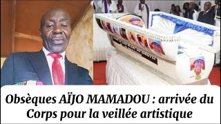 Obsèques Aïjo Mamadou  arrivée du corps à la mairie de Yaounde 6 pour la veillée artistique [upl. by Nafri261]