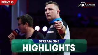 NINEDARTERS AND DRAMA Stream One Highlights  2024 Players Championship 23 [upl. by Ayisan]