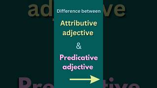 Attributive and predicative adjectiveAttributive examplePredicative example short shorts [upl. by Oreves455]