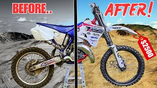 INSANE YZ125 2 Stroke Dirt Bike Rebuild From Start To Finish [upl. by Schoof]