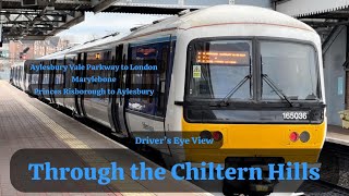 Through the Chiltern Hills Aylesbury VPMarylebone  P RisboroughAylesbury  DRIVERS EYE VIEW [upl. by Akiemat]