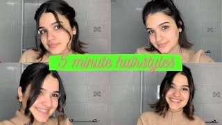 TUTORIAL ACCONCIATURE CAPELLI CORTI  pettinature facili e veloci [upl. by Lenka729]