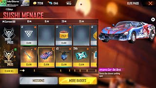 Free Fire New Elite Pass Season 27 Full Detailed Review  Forsaken Creed Jeep Skin in Elite Rewards [upl. by Idroj]