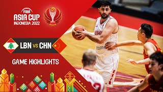 Lebanon 🇱🇧  China 🇨🇳  Basketball Highlights  FIBAASIACUP 2022 [upl. by Attayek29]