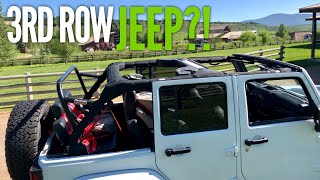 Jeep Wrangler 3rd Row Install amp Mods  Family of 6s RV Tow Vehicle [upl. by Aleron780]