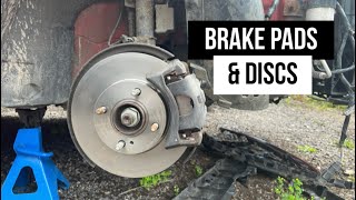 BRAKE PAD amp DISC REPLACEMENT ON 2015 FORD FIESTA MK7 [upl. by Eiramasil278]