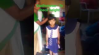 Stadiometer l check height kangkanashealthforum8086 health healthy medicalyoutubeshorts [upl. by Melisenda]