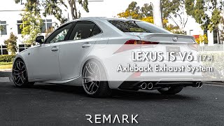 REMARK Lexus IS350 20172020 AxleBack Exhaust System V6 [upl. by Julissa]