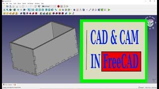 Creating Finger Joint boxes in FreeCAD [upl. by Eiramanig]