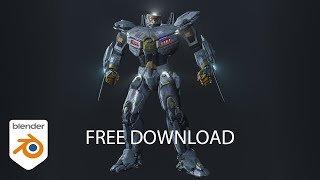 Striker Eureka 3D Model Free Download  Blender [upl. by Dita]