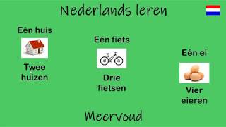 Nederlands leren Meervoud les 34 [upl. by Elrem]