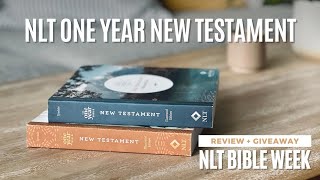 NLT One Year Bible New Testament  Review  Giveaway [upl. by Pepin477]