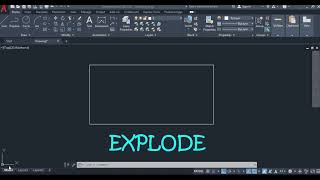 Explode Command in AutoCAD Software [upl. by Beau957]