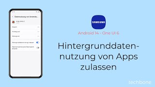 Hintergrunddatennutzung von Apps zulassen oder einschränken  Samsung Android 14  One UI 6 [upl. by Ettolrahs204]