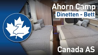 Ahorn Camp  Bett in Dinette Canada AS Modell 2019 [upl. by Iddo]