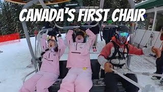 Skiing the FIRST Resort to Open In Canada  Mt Norquay Opening Day [upl. by Ciro]